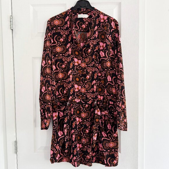 A.L.C. Silk Paisley Sacha Floral Dress, Size 10. Fits like size 8 - Picture 3 of 9